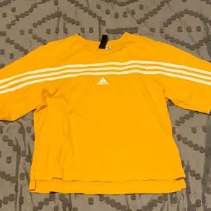 Adidas Yellow Cropped Tee